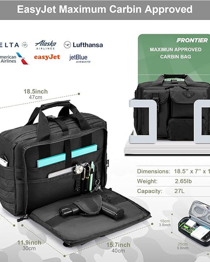 Stypos Tactical Messenger Bag,Tactical Briefcase for Man Military Laptop Bag 14 Inch/15.6 Inch /17.3 Inch Messenger Work Bag