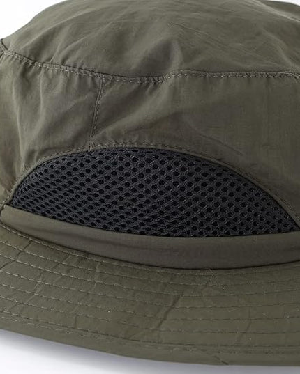 LLmoway Kids Sun Protection Hat Quick Dry Adjustable Wide Brim Mesh Bucket Hat