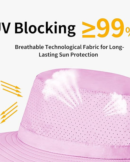 ZOORON Boonie Hat UPF 50+ Cooling Sun Hat for Men and Women,Wide Brim Bucket Hats with UV Protection for Safari Hiking Beach