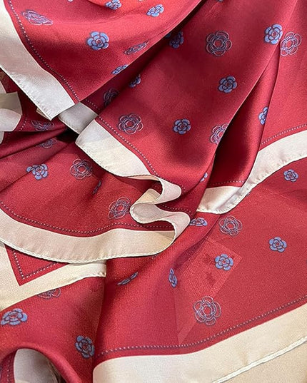Fashion Scarves Scarf 100% Silk Feeling Scarf Silk Like Scarves Long Lightweight Sunscreen Shawls for Women