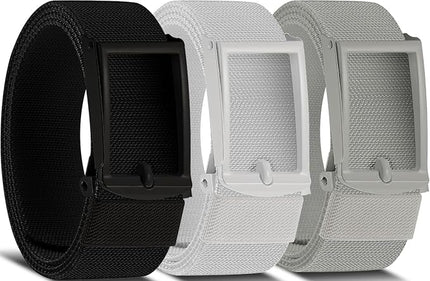 DOOPAI Stretch Canvas Belt for Men, Adjustable Elastic Holeless Web Belt for Casual, Golf, and Work, with Bottle Opener