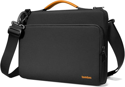 tomtoc 360 Protective Laptop Shoulder Bag for 15-inch 2025 MacBook Air M4/A3241, M3/A3114, M2/A2941, 15 Inch Dell XPS,15-in Microsoft Surface Laptop 7/6/5, Water-Resistant Laptop Accessory Sleeve Case