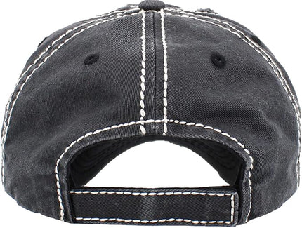 KBETHOS Vintage Washed Distressed Cotton Dad Hat Baseball Cap Adjustable Polo Trucker Unisex Style Headwear