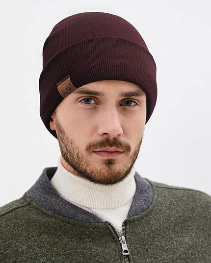 OZERO Winter Beanie Daily Hat - Thermal Polar Fleece Ski Stocking Skull Cap for Men and Women