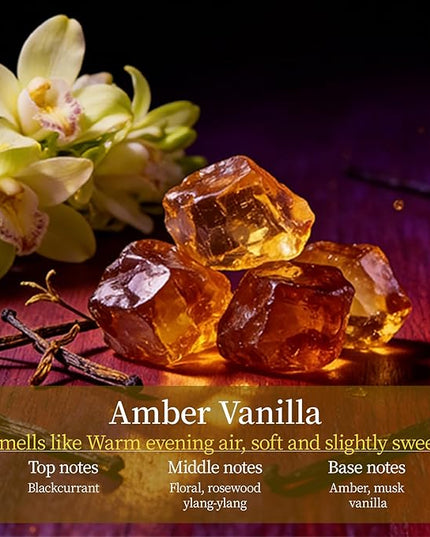 Car Air Freshener Hanging 2pcs, Magnetic Metal Essential Oil Diffuser, Refillable Long Lasting Scent, Cute Car Odor Eliminator, Auto Accessories-Gift for Women & Men(Amber Vanilla/white)