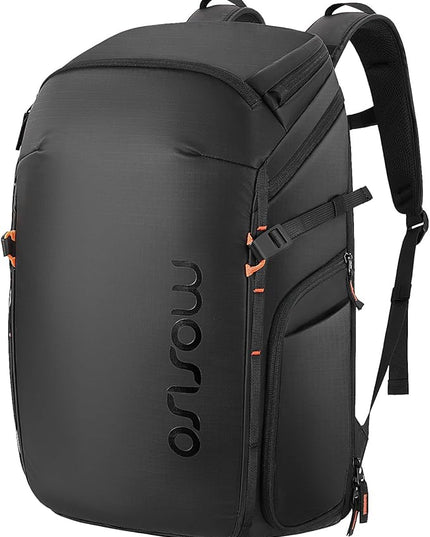 MOSISO Camera Backpack, DSLR/SLR/Mirrorless Photography Camera Bag Waterproof Hardshell Case with Tripod Holder&15-16 inch Laptop Compartment&Rain Cover Compatible with Canon/Nikon/Sony, Black