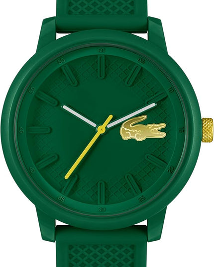 Lacoste L.12.12 Hero Men's Quartz Watch - 48 MM Dial - Silicone Wristband - Water Resistant up to 5ATM/50 Meters - Iconic Design