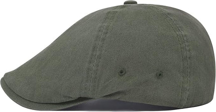 VOBOOM Cotton Washing Flat Cap Cabbie Hat Gatsby Ivy Irish Hunting Newsboy