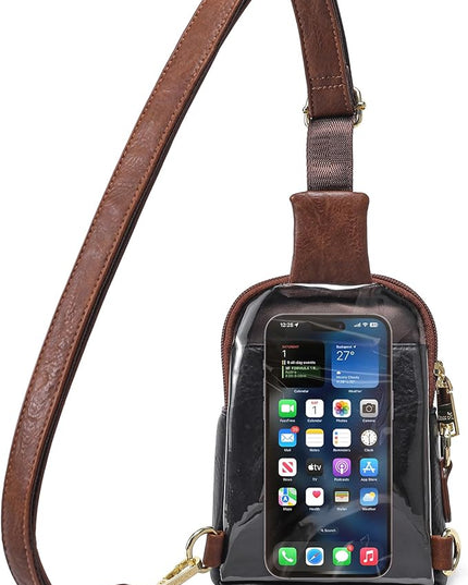 INICAT Sling Bag for Women Touchscreen Small Crossbody Cell Phone Purse Fanny Pack