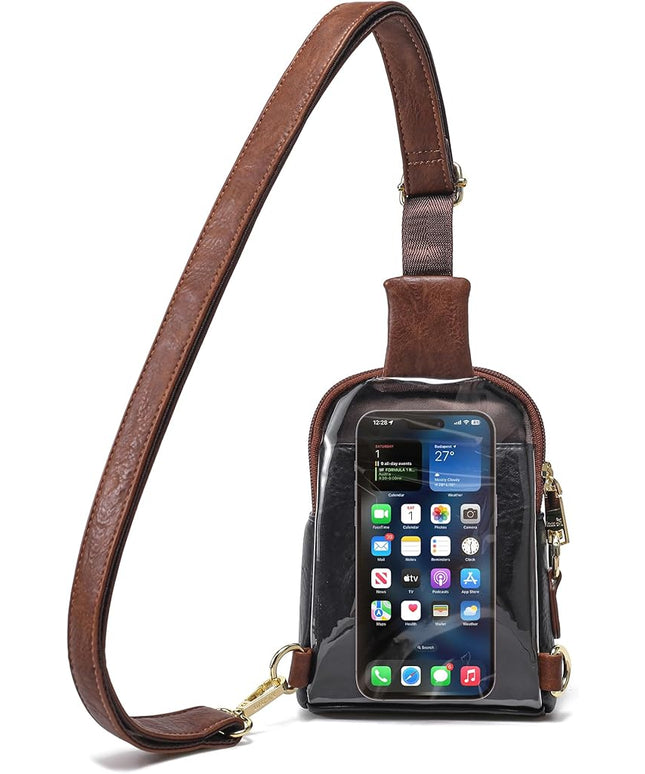 INICAT Sling Bag for Women Touchscreen Small Crossbody Cell Phone Purse Fanny Pack