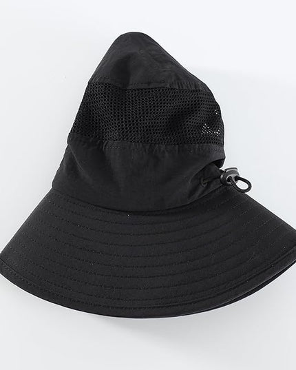 Home Prefer UPF50+ Mens Sun Hat Wide Brim Fishing Hat Womens UV Protection Cap Breathable Mesh Safari Gardening Bucket Hat