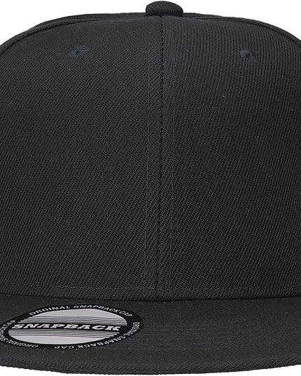 Classic Snapback Hat Cap Hip Hop Style Flat Bill Blank Solid Color Adjustable Size