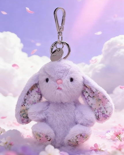 Rabbit Keychain for Backpack, Cute Keychain Bag Charms for Women