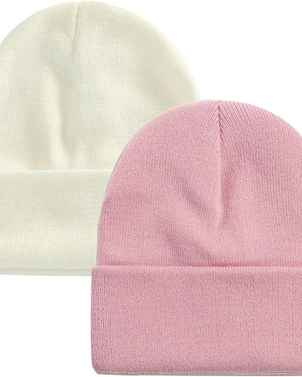 ZOORON 1&2 Pack Beanie for Men Women Slouchy Beanie Hats Winter Knit Caps Soft Ski Hat Unisex