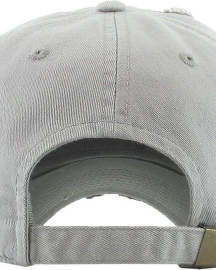 KBETHOS Vintage Washed Distressed Cotton Dad Hat Baseball Cap Adjustable Polo Trucker Unisex Style Headwear