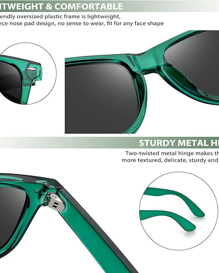 Joopin Square Sunglasses Polarized UV Protection Trendy Designer Sun Glasses Men Women