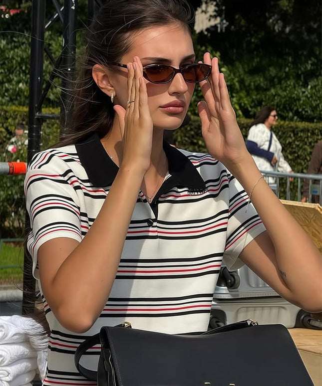 Retro Oval Sunglasses for Women 2026 90s Small Chic Cat Eye Sun Glasses Sunnies Lightweight Shades