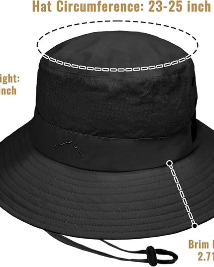 Cooling Sun Bucket Hat for Men Women Fishing Beach Safari Hats for Golf Hiking Hunting Outdoor UPF 50+