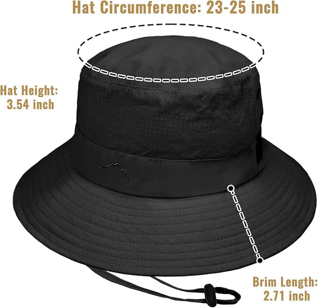 Cooling Sun Bucket Hat for Men Women Fishing Beach Safari Hats for Golf Hiking Hunting Outdoor UPF 50+