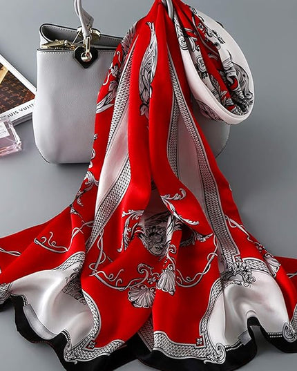 Silk Scarf Mulberry Silk Fashion Scarves Long Lightweight Shawl Wrap …