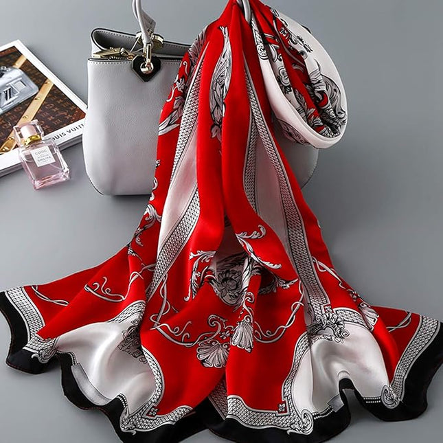 Silk Scarf Mulberry Silk Fashion Scarves Long Lightweight Shawl Wrap …