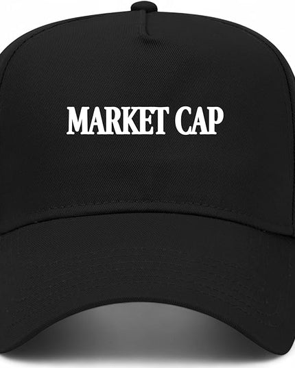 Market Cap Hat | Funny Premium Adjustable Snapback Baseball Vintage Trucker Hats for Men & Women