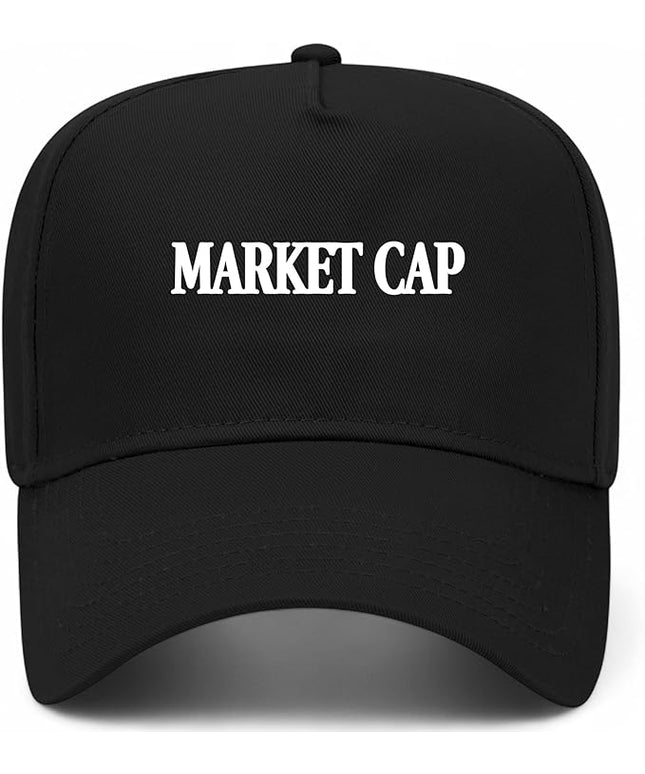 Market Cap Hat | Funny Premium Adjustable Snapback Baseball Vintage Trucker Hats for Men & Women