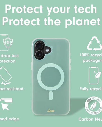 Sonix Case for iPhone 16 Plus | Compatible with MagSafe | 10ft Drop Tested | Jelly Mint