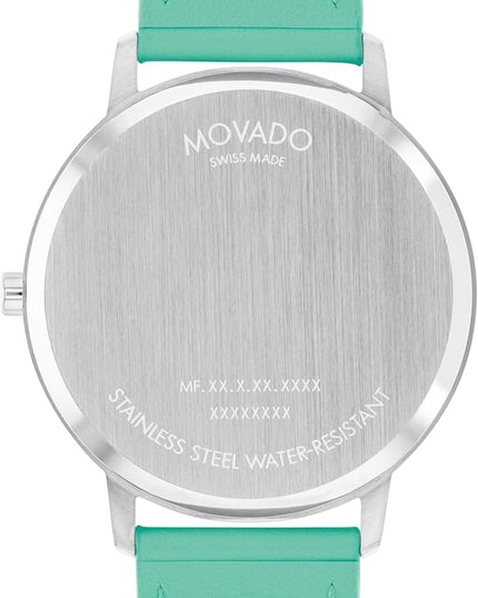 Movado Face Men's Luxury Quartz Watch - Swiss Movement - Water Resistance 30 Meters (3ATM) - Elegant Timepiece - Gift for Him - 41mm