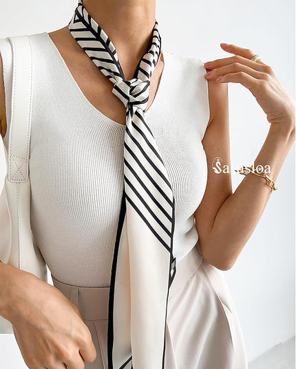 Purse Scarf For Handbags Head Scarves For Women's Hair Bags Scarfs Long Skinny Scarves Fashion Silky