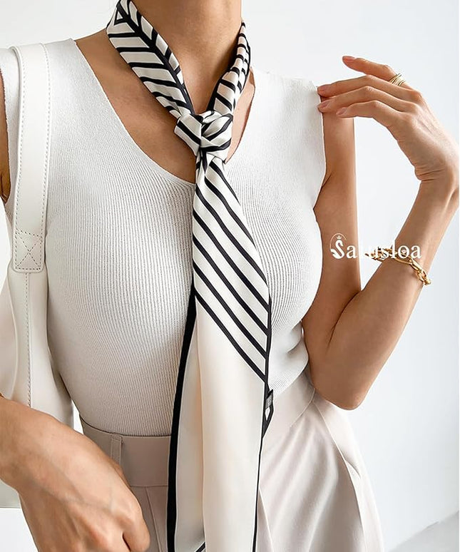 Purse Scarf For Handbags Head Scarves For Women's Hair Bags Scarfs Long Skinny Scarves Fashion Silky