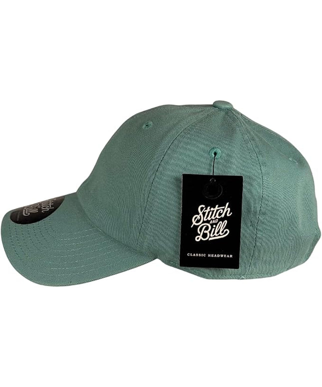 Stitch and Bill Mens Athletic Deep-Crown Baseball Cap 100% Soft Cotton Unstructured Dad Hat Outdoors Adjustable