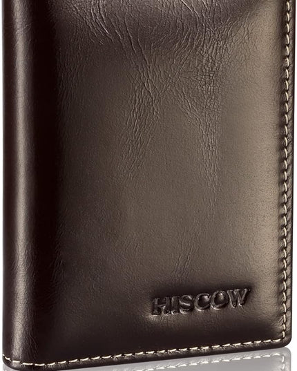 Leather Business Card Case Holder for Men & Women, Italian Calfskin