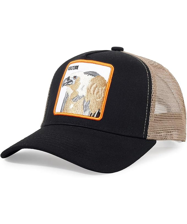 Classic Unisex Various Animal Series Embroidery Farm Adjustable Mesh Snapback Trucker Hat