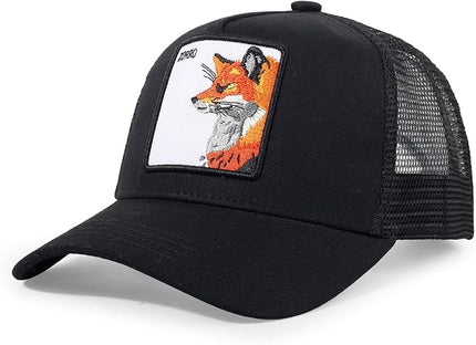 Classic Unisex Various Animal Series Embroidery Farm Adjustable Mesh Snapback Trucker Hat