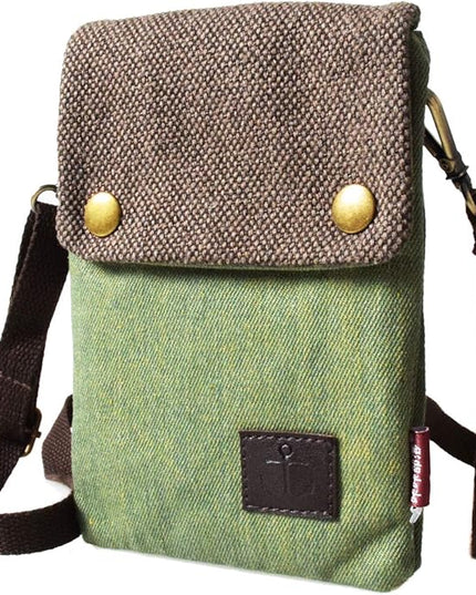 Women's Small Crossbody Bags Canvas Cellphone Purse Coin Pouch Wallet Mini Shoulder Handbags Wristlet Clutch