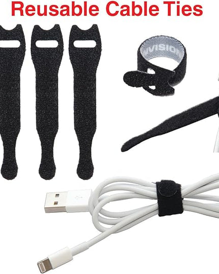 Heaviest Cable Organizer on The Market! Compact and Weighted Desktop Cord Holder and Cable Organizer, Eco-Friendly Silicone, No Bad Smell, Bundled with 4 Reusable Cable Ties! (Green)