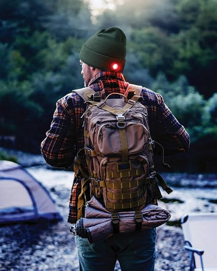 Night Scope Night Watch Rechargeable LED Beanie with Additional Rear Safety Light