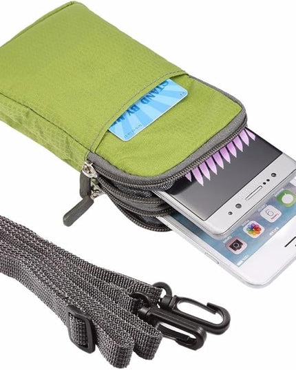 Universal Crossbody Cell Phone Purse Waist Pack Bag for Outdoor Sports Moblie Phone Carrying Cases Shoulder Belt Bag Pouch for iPhone 7 6/6S Plus Samsung Galaxy Phones Under 6.0'' from WaitingU