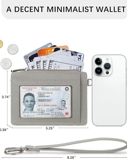BOSTANTEN Small Wallet For Women RFID Leather Credit Card Holder Slim Wristlet Keychain Wallet With Zipper Pocket
