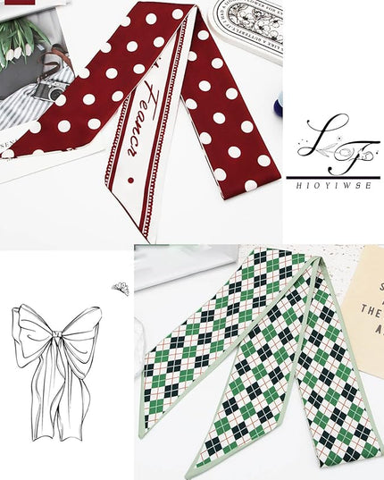 Purse Scarf Handbags For Women Skinny Hair Neck Accessories Scarves With Bag Scarfs Handle Fashion Lightweight