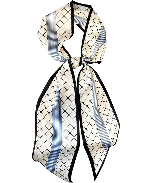 Head Scarf Purse Handle Neck Satin Hair Scarfs For Bag Lightweight Silky Long Thin Women's Fashion Scarves 59 * 5.9”