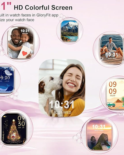 Fempoin Smart Watch, 1.96" HD SmartWatch, Touch Screen Answer/Make Call, IP68 Waterproof 105+ Sport Fitness Tracker, Activity Tracker with Sleep Monitor/SpO2/Heart Rate/Pedometer for Android iOS