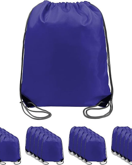 BeeGreen Drawstring Backpack Bags 20,30,50 Packs Reflective String Bags for Gym Sport Trip Cinch Sack DIY for Women Men