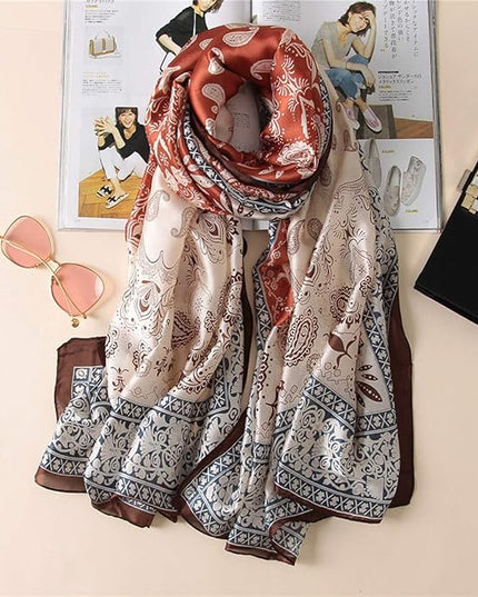 Silk Scarf Mulberry Silk Fashion Scarves Long Lightweight Shawl Wrap …