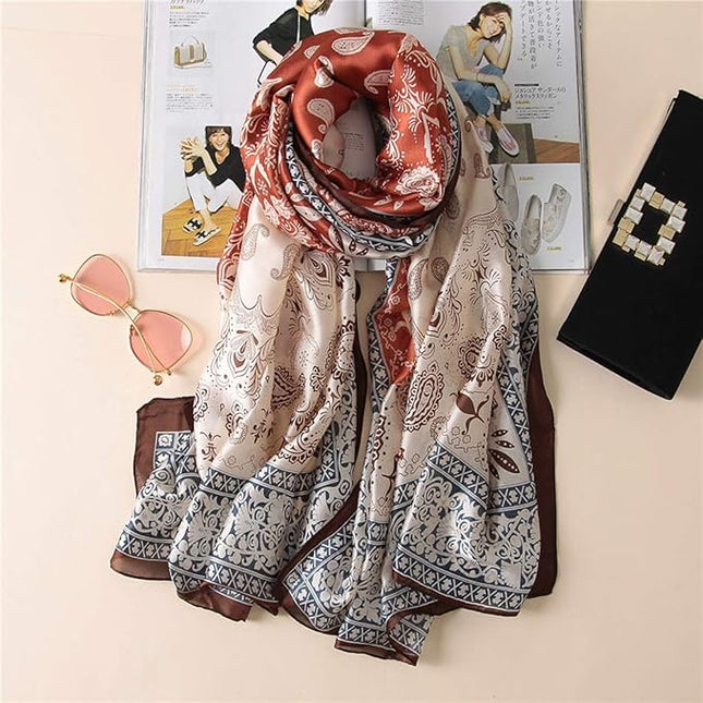 Silk Scarf Mulberry Silk Fashion Scarves Long Lightweight Shawl Wrap …