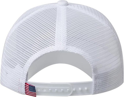 IIN American Flag Mesh Baseball Cap, Patriotic Trucker Hat for Men Women, Quick-Dry Breathable Design, Adjustable Snapback
