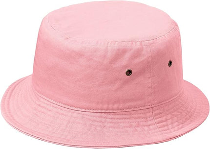 Falari Men Women Unisex Cotton Bucket Hat 100% Cotton Packable for Travel Fishing Hunting Summer Camp