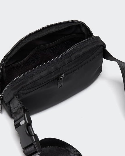 Pander Cross Body Fanny Pack for Women, Fashion Waist Packs, Crossbody Bags, Belt Bag with Adjustable Strap (Black)