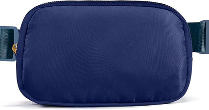 Cwualo Belt Bag Zipper Fanny Pack Crossbody Bags for Women,Fashion Nylon Waist Packs, Water Repellent Two Way wear with Adjustable Strap Gifts for Teenage Girls Women Men(Royal blue)